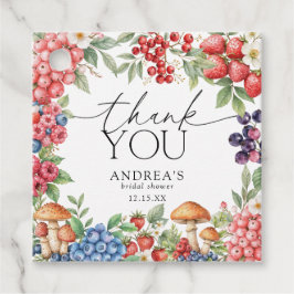 Botanischer Wald Berries Vielen Dank für Ihre Unte Geschenkanhänger