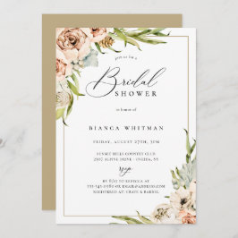 Botanischer Wald Blumendusche Einladung