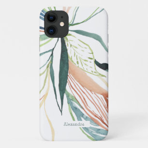 Botanischer Wasserfarben-Abschluss Individuelles T Case-Mate iPhone Hülle