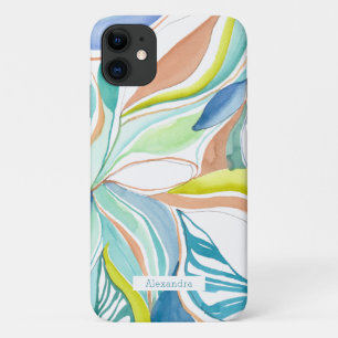 Botanischer Wasserfarben-Abschluss Individuelles T Case-Mate iPhone Hülle