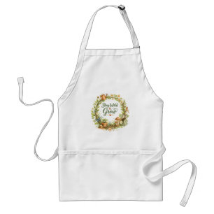 Botanischer Wasserfarben-Blumenkranz Inspirierend Schürze