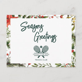 Botanischer Weihnachtsclub Feiertagspostkarte