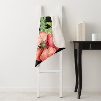 Botanischer Wildblumenstrauß-Wasserfarbenkunst Sherpadecke