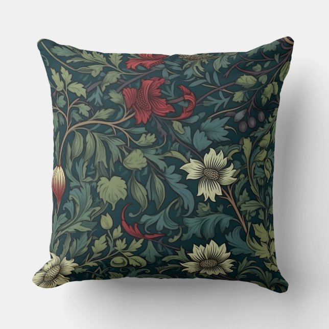 Botanischer Wintergarten Morris Kissen (Vorderseite)