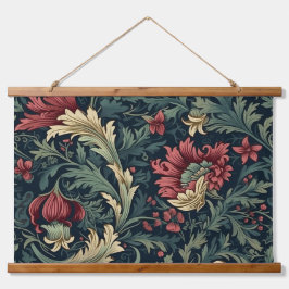Botanischer Wintergarten Morris Wandteppich Mit Holzrahmen