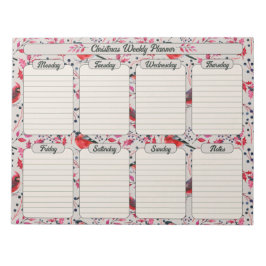 Botanischer Wochenplaner Notizblock