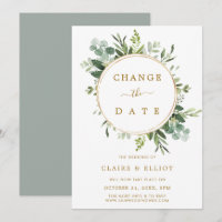Botanischer Wraath Gold Hochzeit Ändern Sie das Da