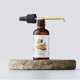 Botanischer Zimt Essenzielle Öle Wasserfarbe Adressaufkleber