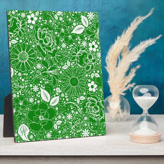 Botanisches Beauties Green Fotoplatte (Seite)
