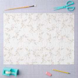 Botanisches Beige Dekorationsmuster Seidenpapier