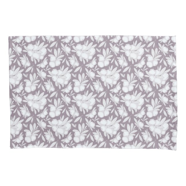 Botanisches Berry Sketch Paar Kissenbezüge (Vorderseite-Links)