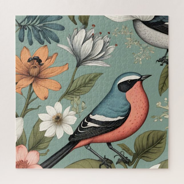 Botanisches Birdsong Jigsaw Puzzle (Vertikal)