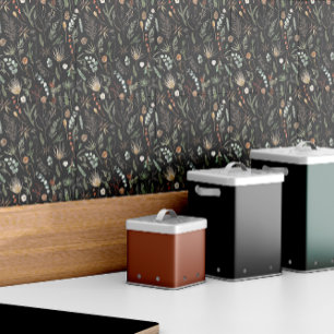 Botanisches Blau, grün, modern Fliese