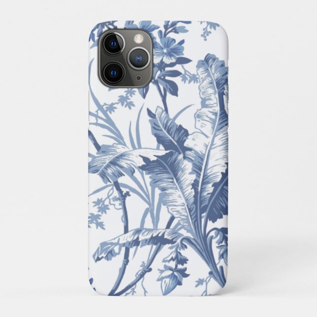 Botanisches Blau und Weiße Chinoiserie Case-Mate iPhone Hülle (Rückseite)