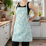 Botanisches Blau und Weiße Dainty Floral Daisy Schürze<br><div class="desc">Botanisches Blau und Weiße Dainty Floral Daisy Schürze</div>