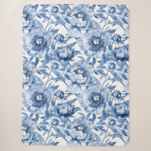Botanisches blaues Flor Delikate Porzellan Blume