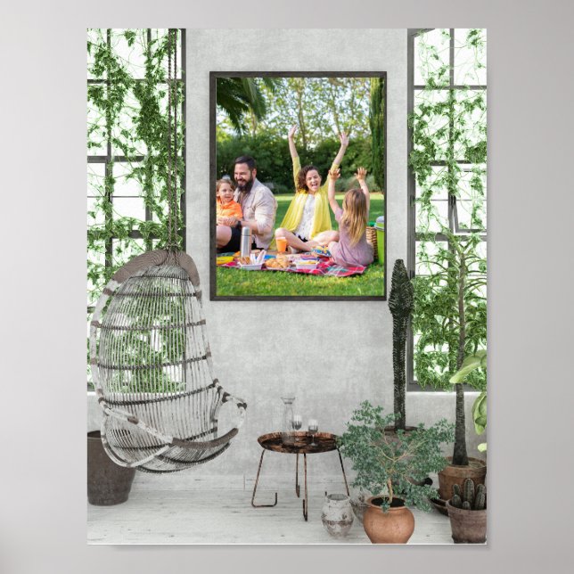 Botanisches Bliss - Gartenkunstposter Poster (Vorne)