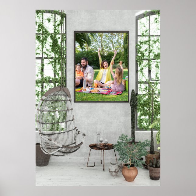 Botanisches Bliss - Gartenkunstposter Poster (Vorne)