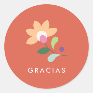 Botanisches Bloom Cinco de Mayo Sticker - Tomate