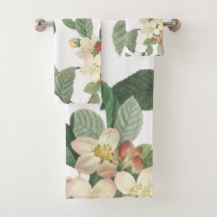 Botanisches Blühen Florals Badhandtuch Set