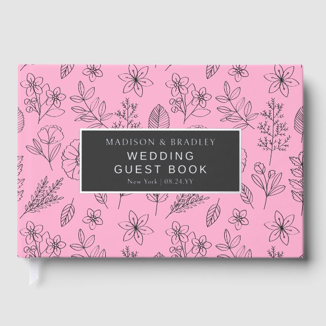 Botanisches Blumenbuch Gästebuch (Vorderseite)