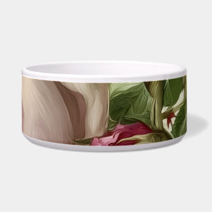 Botanisches Blumendesign Napf