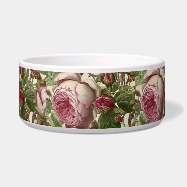 Botanisches Blumendesign Napf (Vorderseite)