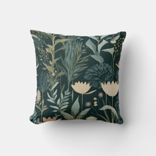 Botanisches Blumengarten-Muster für launische Mitt Kissen