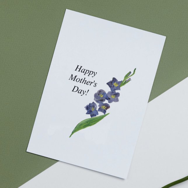 Botanisches Blumengruß Muttertagslilie Karte (Von Creator hochgeladen)