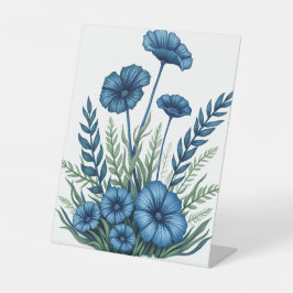 Botanisches Blumensockelschild für alltägliche Anl Sockelschild