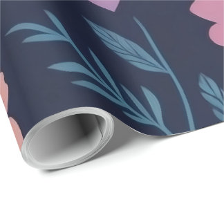 Botanisches Blumenverpackungspapier Geschenkpapier