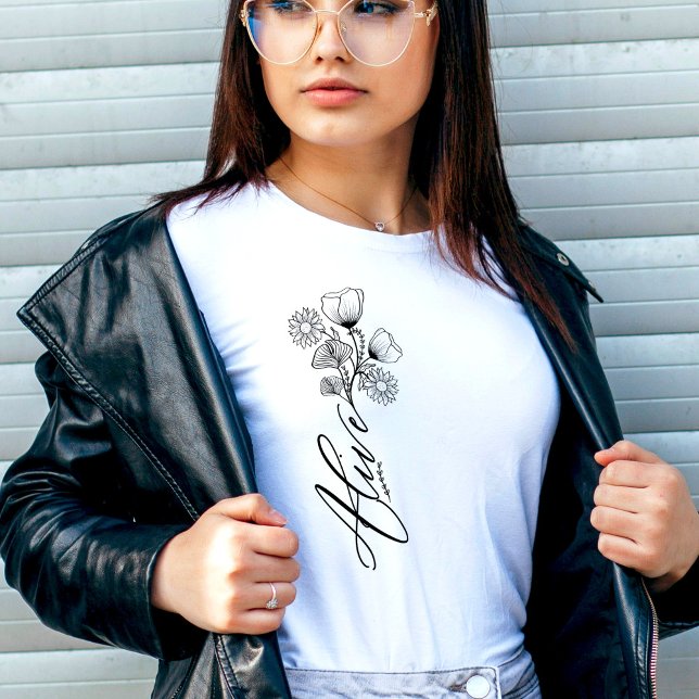 Botanisches Blütenleben Weiße Frauen T-Shirt (Von Creator hochgeladen)