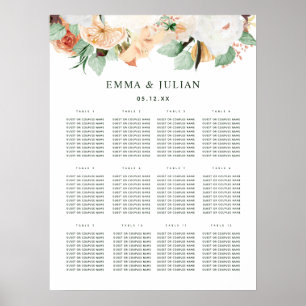 Botanisches Boho Greenerity Hochzeitsstift Poster