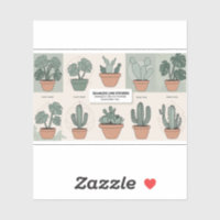 Botanisches Boho Sticker Set - 12 Minimalistische