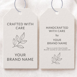 Botanisches Branding Kleinunternehmen Minimalistis Geschenkanhänger