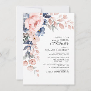 Botanisches Brautparty Pink Floral Einladung