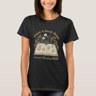 Botanisches Buch Liebhaber Cottagecore Wildblume S T-Shirt