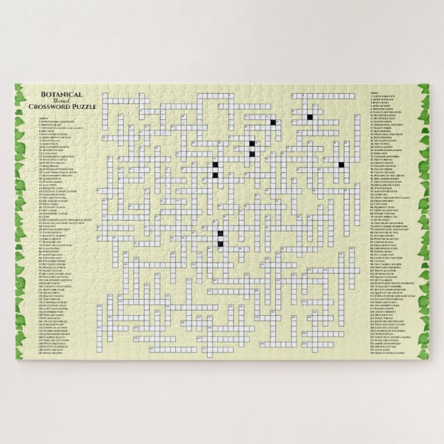Botanisches Crossword 156 Pflanze zum Funny Giant  Puzzle (Horizontal)