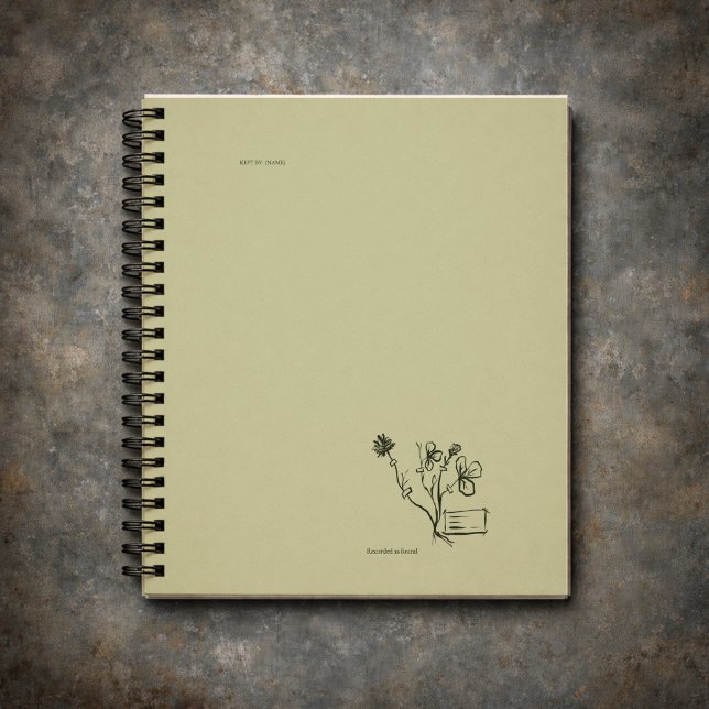 Botanisches Dark Academia Garten Leser Geschenk Notizbuch (Von Creator hochgeladen)