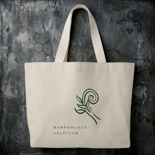 Botanisches Dark-Academia-Gartenlesegeschenk Jumbo Stoffbeutel