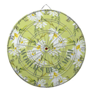 Botanisches Dartboard der besten Mama der Welt Dartscheibe