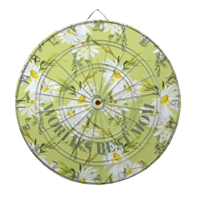 Botanisches Dartboard der besten Mama der Welt Dartscheibe (vorne)