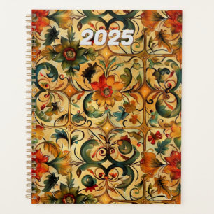 Botanisches Design des Goldenen Zeitalters Planer
