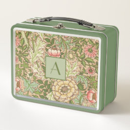 Botanisches Design William Morris Muster Metall Brotdose