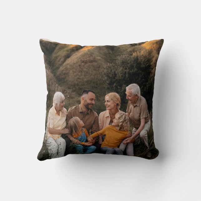 Botanisches dunkles Foto in der Weihnachtswasserfa Kissen (Rückseite)