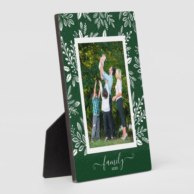Botanisches Easel-Back-Frameless-Foto Fotoplatte (Seite)