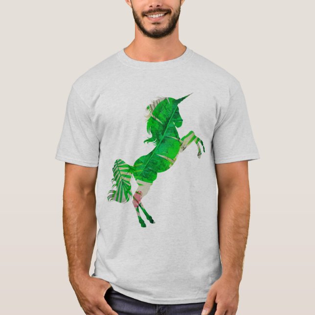 Botanisches Einhorn T-Shirt (Vorderseite)