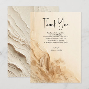 Botanisches Elfenbein-Cream-Bohemian-Textur-Hochze Einladung