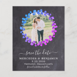 Botanisches Eukalyptus-Foto Save the Date Ca