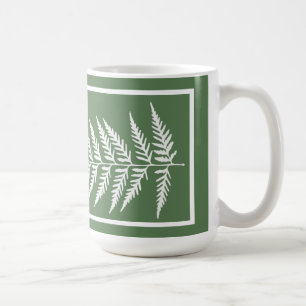 Botanisches Federblatt - Mix und passende Farbe Kaffeetasse
